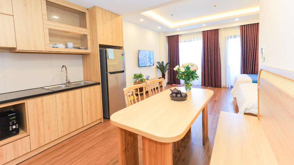 Studio Apartments with balcony (Căn hộ studio với ban công)